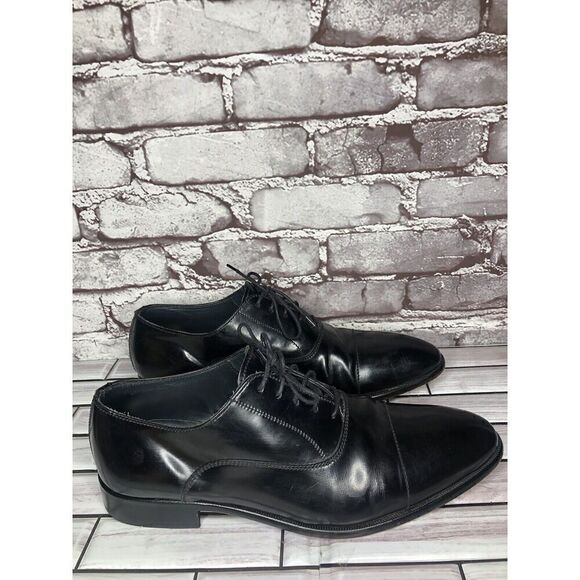 Lottusse 1877 Black Leather Derby Cap Toe Lace Dress Shoes Men Sz 7.5M US/41EU main image 13